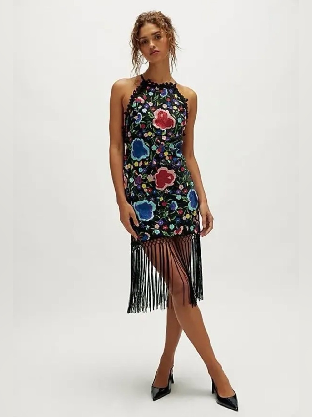 Free People  Fringe Mini Dress